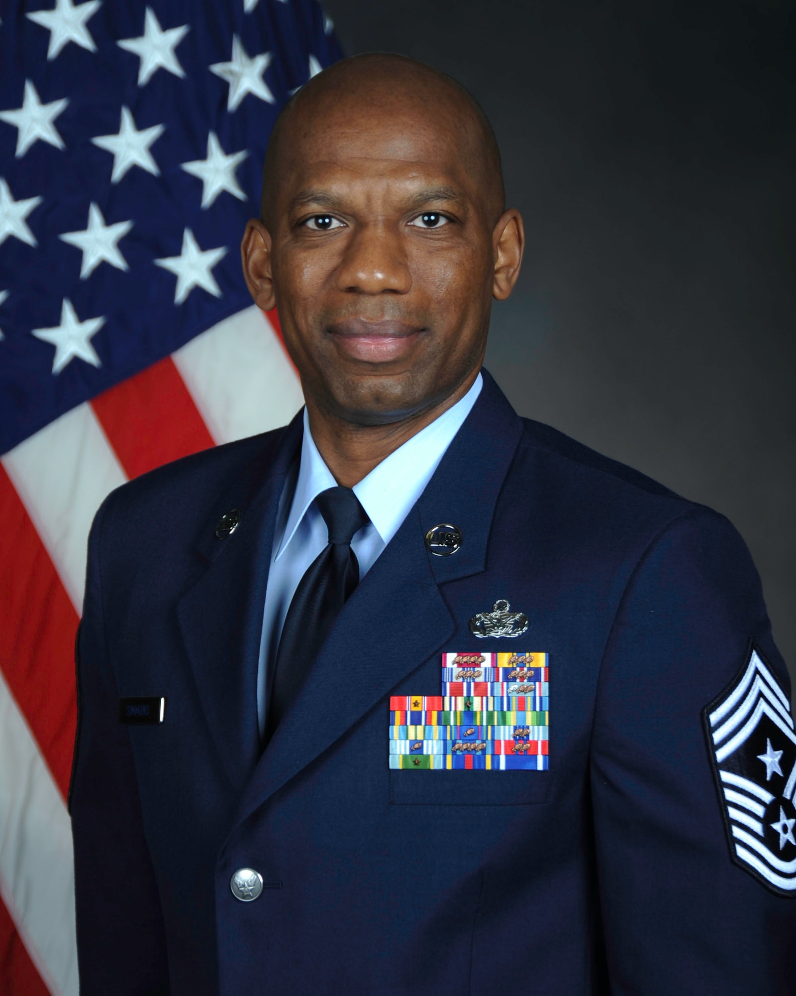 Chief Master Sgt. Todd Simmons, 412th Test Wing command chief. (U.S. Air Force photo)