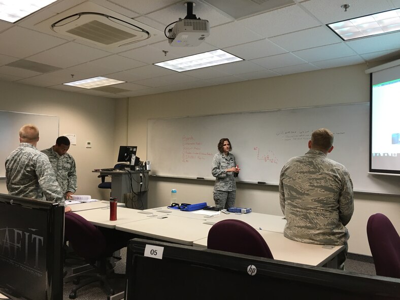 Maj. Christina Rusnock was selected as the 2015 Air Education and Training Command’s Officer Educator of the Year. (Contributed Photo)