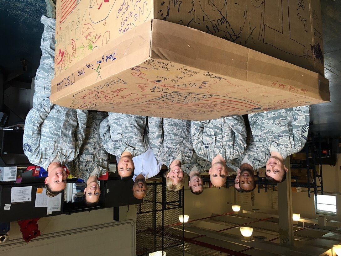 Girl Scouts of Hudson Valley Region, New York sent over 6000 cookies to the service members at Joint Base Andrews. 79th Medical Wing Commander, Colonel Sharon Bannister and her Airmen want to thank all the girl scouts and their customers who donated the cookies. Thank you Girl Scouts!  (US Air Force Photo by Melanie Moore/Released)