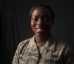 Senior Airman Ja’Mesha Pratt, 18th Operations Support Squadron airfield systems technician, poses for a photo June 15, 2016, at Kadena Air Base, Japan. Pratt heroically saved the lives of two local Okinawans after witnessing them involved in a terrible accident. She pulled them from their overturned vehicle and applied Self-Air Buddy care until first-responders arrived. (U.S. Air Force photo by Naoto Anazawa) 