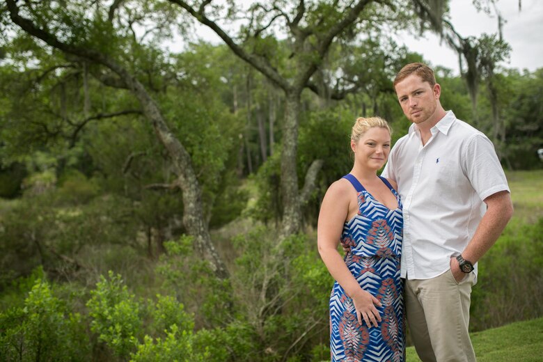Savannah District contracting specialists and Auburn program students Mark and Whittni Hiscox are captured in an engagement photo taken May 2015 at Daufuskie Island in South Carolina. The couple married while enrolled as students in the program. They begin the capstone course in August 2016 and anticipate reaching another major life milestone in December when they graduate.