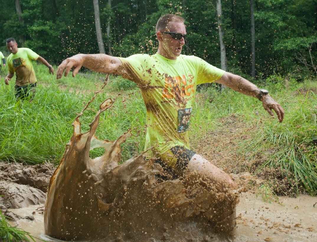 The Marine Corps Marathon (MCM) hosts the annual Run Amuck race at Marine Corps Base Quantico, Va., June 4, 2016. The Run Amuck is the MCM's messiest mud and obstacle course consisting of a four-mile trail with 21 challenges to include a mud trench, low crawl, and a mud pit. The event also included a scaled down two-mile version of the course, the Mini Run Amuck.