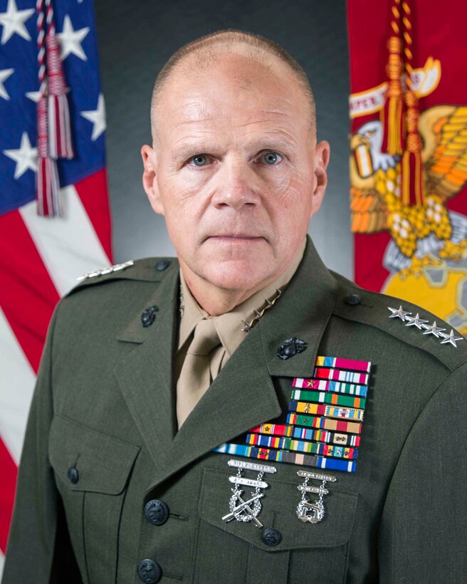 Marine Corps Commandant Gen. Robert B. Neller saluted participating athletes before the Department of Defense Warrior Games opening ceremony at the U.S. Military Academy in West Point, N.Y., June 15, 2016. DoD photo