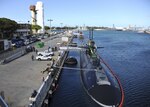 160615-N-LY160-023
PEARL HARBOR (June 15, 2016) The Los Angeles-class fast-attack submarine USS Bremerton (SSN 698) moored pierside at Joint Base Pearl Harbor-Hickam after successfully completing a six-month deployment to the Western Pacific Ocean June 14. (U.S. Navy photo by Mass Communication Specialist 2nd Class Michael H. Lee/Released)