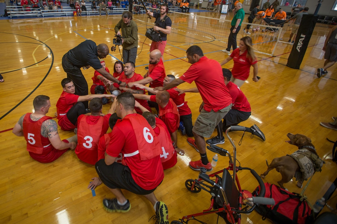 The 18th Sergeant Major of the Marine Corps, Ronald L. Green, attends the 2016 Department of Defense Warrior Games in West Point, NY, June 15, 2016. The games consist of adaptive sports competition for wounded, ill and injured service members and veterans from the United States as well as Great Britain. (U.S. Marine Corps photo by Sgt. Melissa Marnell, Office of the Sergeant Major of the Marine Corps/Released)