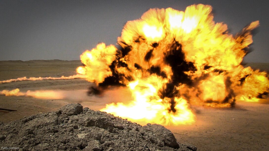 Explosive Ordnance Disposal Marines with Special Purpose Marine Air Ground Task Force - Crisis Response - Central Command 16.2, Soldiers with the 797th Ordnance Co., 79th Ordnance Bn., and Airmen with the 332nd Expeditionary Civil Engineer Squadron and the 386th ECES, perform combined explosive effects training at an undisclosed location in Southwest Asia, May 10, 2016. SPMAGTF-CR-CC is forward deployed in several host nations, with the ability to respond to a variety of contingencies rapidly and effectively. 