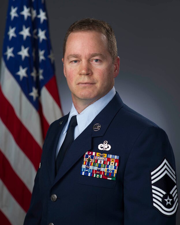 Chief Master Sgt. Paul Luebkert, 860th Aircraft Maintenance Squadron superintendent