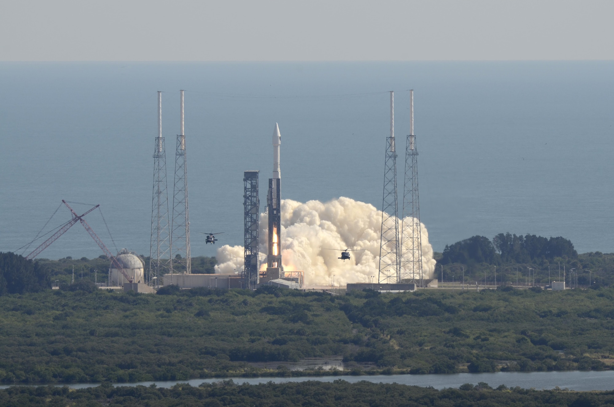 Wing reservists provided range-clearance and contingency support for the successful launch of a SpaceX Falcon 9 ABS/Eutelsat-2 launch June 15 at 10:29 a.m. from Launch Complex 40 at nearby Cape Canaveral Air Force Station. (U.S. Air Force photo/Maj. Cathleen Snow)