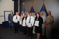 Rear Adm. J.R. Wolfe, Program Executive for Aegis Ballistic Missile Defense (BMD) recently applauded the efforts of NSWCDD’s Aegis team for “exceptional support provided while reviewing the Aegis Ashore Missile Defense System (AAMDS) Baseline 9.B1.0.0.1E in Romania during Operational Deployment.”

NSWCDD’s leadership presented the team members with awards during the last quarterly Management Forum held in May.  Awardees included Annabelle Bequio, Tracy Blake, Carolyn Blakelock, Ronald DeClute, Stephen “Pete” Gaither, Mike Gammill, Jolymar Gonzalez-Esteves, David Hayes, Michael Huang, Joe Janney and Hitendra Thakkar. 
