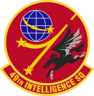 The patch worn by members of the 49th Intelligence Squadron.