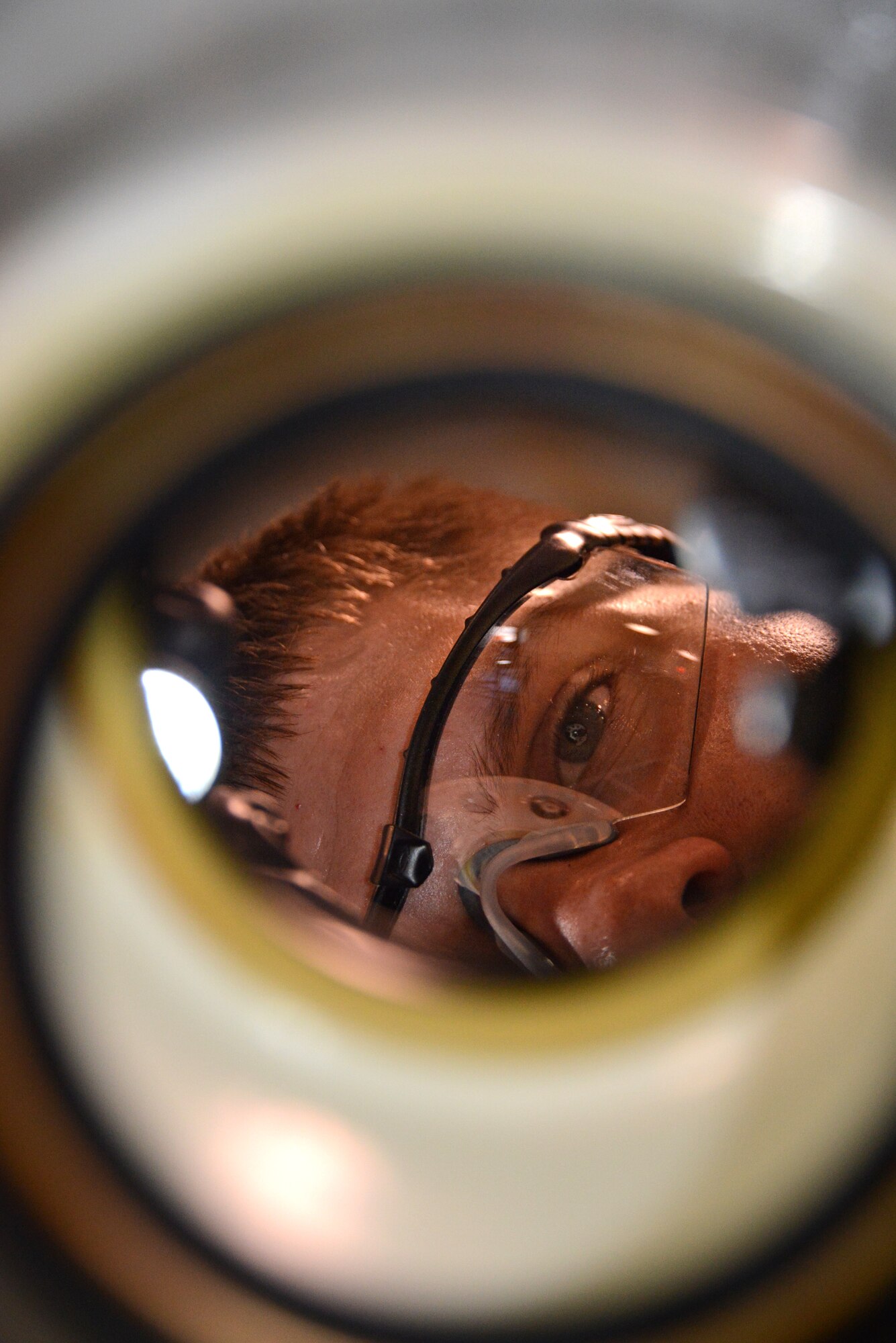 Airman 1st Class Brandon McCauley, 56th Equiment Maintenance Squadron wheel and tire team member, inspects the grease seals of an F-35 wheel for deterioration June 15, 2016, at Luke Air Force Base, Ariz. The wheel and tire section is responsible for disassembling, inspecting, repairing, assembling and servicing wheels for 43 F-35 Lightning II aircraft and 71 F-16 Fighting Falcon aircraft. (U.S. Air Force photo by Tech. Sgt. Timothy Boyer)