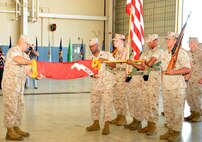 The deactivation of MAG-49 and consolidation of HMLA 773 ceremonies were held at Robins, June 16, 2016.  The unit was part of Team Robin for more than six years. (U.S. Air Force photo by Ed Aspera)
