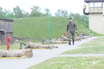 U.S. Army Reserve and U.S Army Europe Soldiers compete against Polish Army Soldiers in a Marksmanship competition at the Warszawsk Brygada Range here, May 28, 2016.