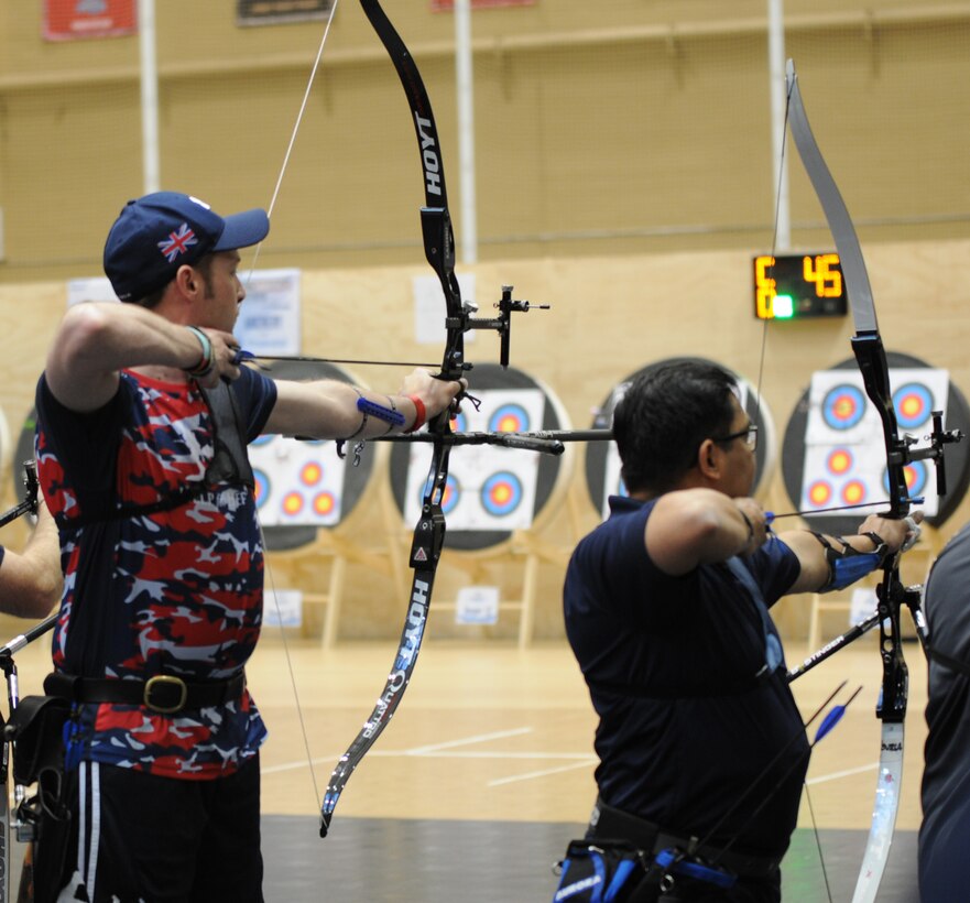 The 2016 DoD Warrior Games includes archery, both recurve bow, seen here on June 17, and compound bow. The Games, running from June 15-21,  are a Paralympic-type event for wounded, ill and injured personnel from the military representing all four U.S. Services, Special Operations Command and the United Kingdom. This year's competition is being held at the U.S. Military Academy at West Point, N.Y.