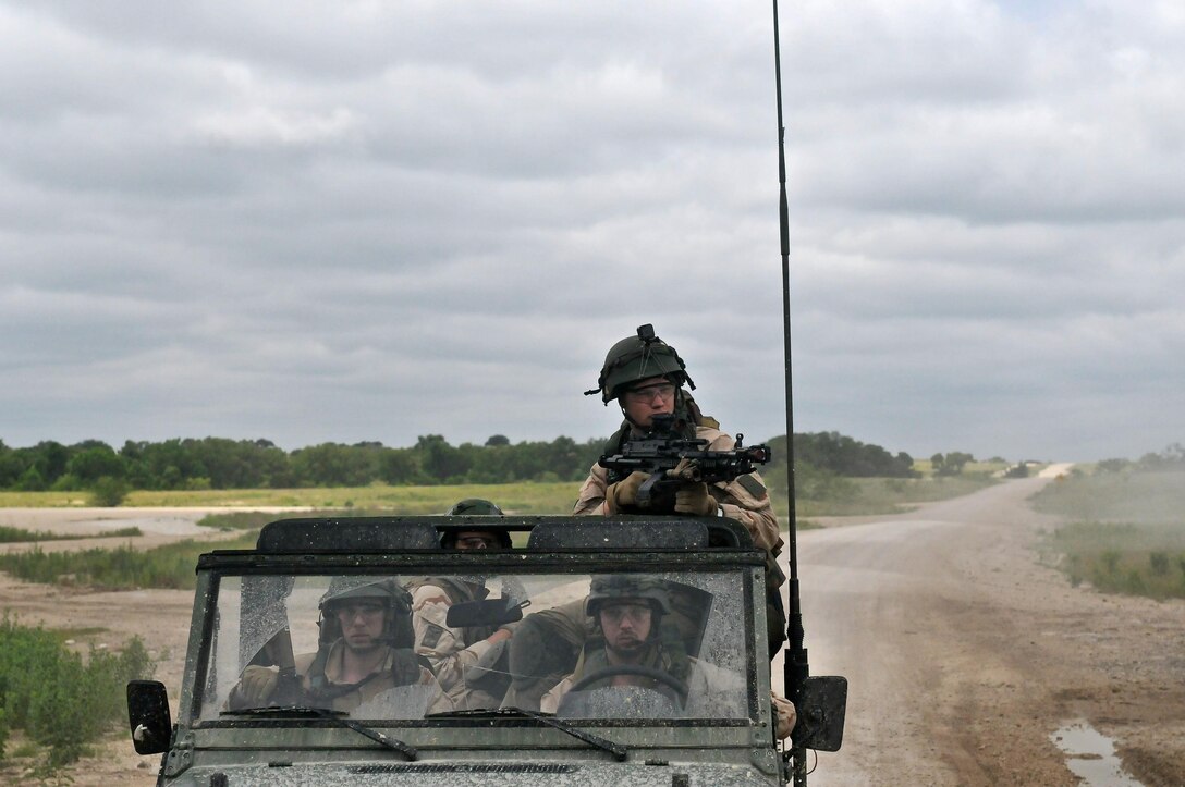 FORT HOOD, TEXAS – A task force of Dutch Soldiers with the 302nd Royal Netherlands Aviation Squadron trekked across rugged terrain and through an ever-changing climate during training exercises held mid-May at Fort Hood, Texas. The Dutch Soldiers were given a plethora of different missions to accomplish throughout the exercise including establishing a command post, conducting night operations, providing fire support, evacuating casualties, and interacting with the local populace in helping solve local issues.The exercise consisted of primarily Dutch forces however U.S. Soldiers and civilians provided support and aided in the role-play of opposing forces to make the event more realistic