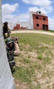 FORT HOOD, TEXAS – A task force of Dutch Soldiers with the 302nd Royal Netherlands Aviation Squadron trekked across rugged terrain and through an ever-changing climate during training exercises held mid-May at Fort Hood, Texas. The Dutch Soldiers were given a plethora of different missions to accomplish throughout the exercise including establishing a command post, conducting night operations, providing fire support, evacuating casualties, and interacting with the local populace in helping solve local issues.The exercise consisted of primarily Dutch forces however U.S. Soldiers and civilians provided support and aided in the role-play of opposing forces to make the event more realistic