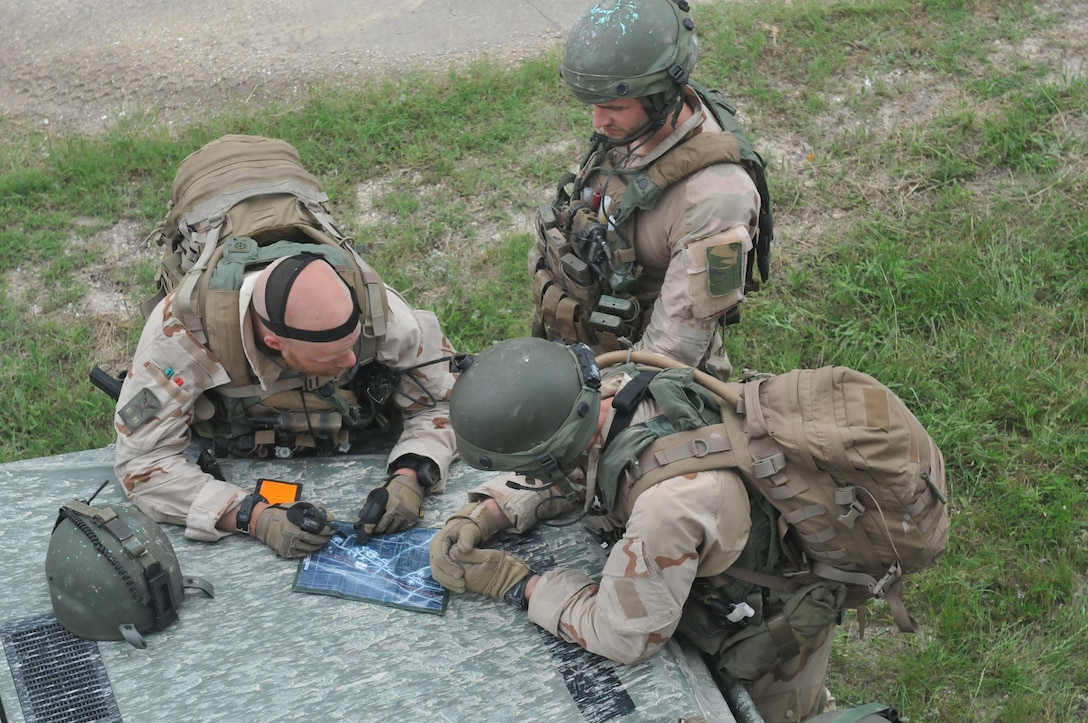 FORT HOOD, TEXAS – A task force of Dutch Soldiers with the 302nd Royal Netherlands Aviation Squadron trekked across rugged terrain and through an ever-changing climate during training exercises held mid-May at Fort Hood, Texas. The Dutch Soldiers were given a plethora of different missions to accomplish throughout the exercise including establishing a command post, conducting night operations, providing fire support, evacuating casualties, and interacting with the local populace in helping solve local issues.The exercise consisted of primarily Dutch forces however U.S. Soldiers and civilians provided support and aided in the role-play of opposing forces to make the event more realistic