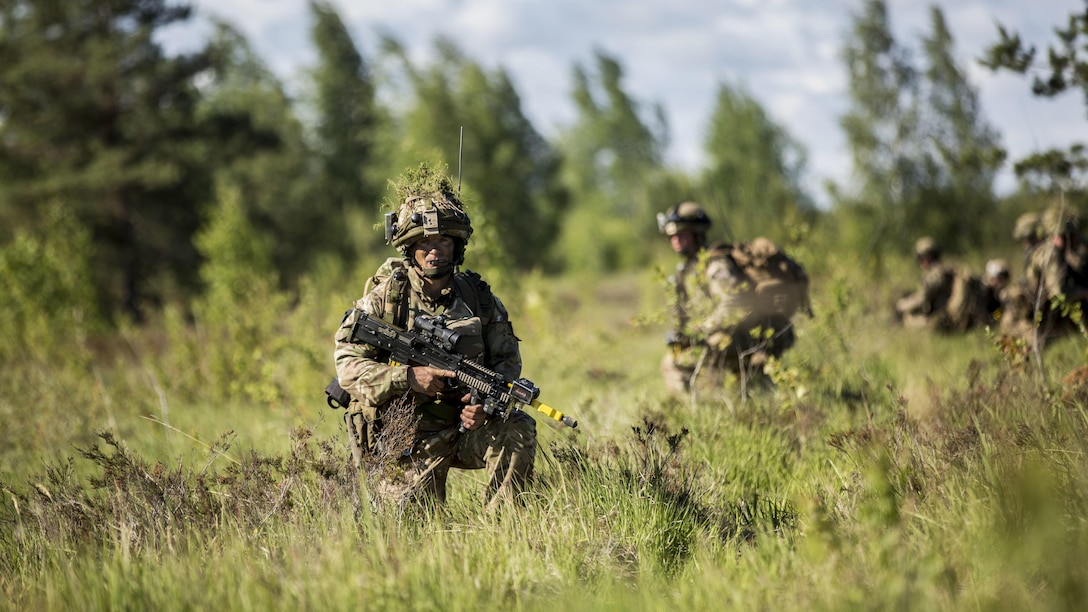 Multinational force standards allow NATO troops to apply firepower at the precise moment needed at Adazi Military Base, Latvia, June 18, 2016. Exercise Saber Strike 16  was an exercise with more than 10,000 service members from the U.S. and 12 NATO partner nations. 
