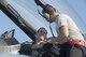 U.S. Air Force Col. Brian Toth, the 354th Operations Group (OG) commander, left, thanks Staff Sgt. Dale LeCrone, a 354th Aircraft Maintenance Squadron dedicated crew chief prior to a morning sortie June 16, 2016, during RED FLAG-Alaska (RF-A) 16-2, at Eielson Air Force Base, Alaska. Toth attributes the success of RF-A to the hardworking men and women of the 354th OG. (U.S. Air Force photo by Staff Sgt. Ashley Nicole Taylor/Released)