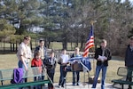 Boy Scout Troop 82 hosts a United States flag retirement ceremony in New Cumberland, Pa. 