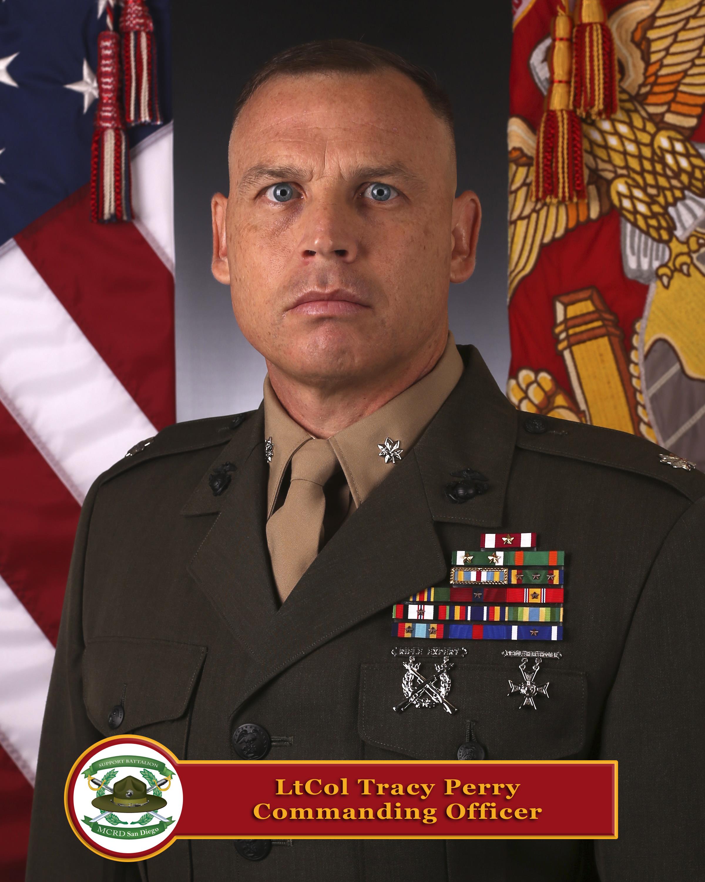 Lieutenant Colonel Tracy Perry > Marine Corps Recruit Depot, San Diego ...