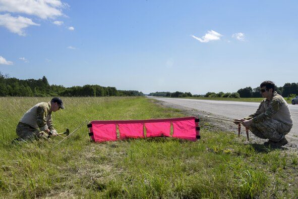 Combat controllers prepare a highway for aircraft to land on June 20, 2016, in Tallinn, Estonia. U.S. forces are in Europe participating in Saber Strike 16; a long-standing, U.S. Joint Chiefs of Staff-directed, U.S. Army Europe-led cooperative-training exercise, which has been conducted annually since 2010. This year’s exercise will focus on promoting interoperability with allies and regional partners. The United States has enduring interests in supporting peace and prosperity in Europe and bolstering the strength and vitality of NATO, which is critical to global security. (U.S. Air Force photo/Senior Airman Nicole Keim)