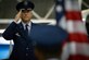 Col. Casey D. Eaton, 89th Airlift Wing commander, salutes during the playing of the National Anthem at the 89th AW change-of-command ceremony at Joint Base Andrews, Md., June 17, 2016. Col. John C. Millard relinquished command to Eaton, who will oversee the 89th AW, a combat-ready wing of more than 1,100 Airmen and provides Special Airlift Mission airlift and support to the president, vice president, cabinet members, combatant commanders and other senior military and elected leaders, supporting White House, Air Force chief of staff and Air Mobility Command missions. (U.S. Air Force photo by Senior Master Sgt. Kevin Wallace)