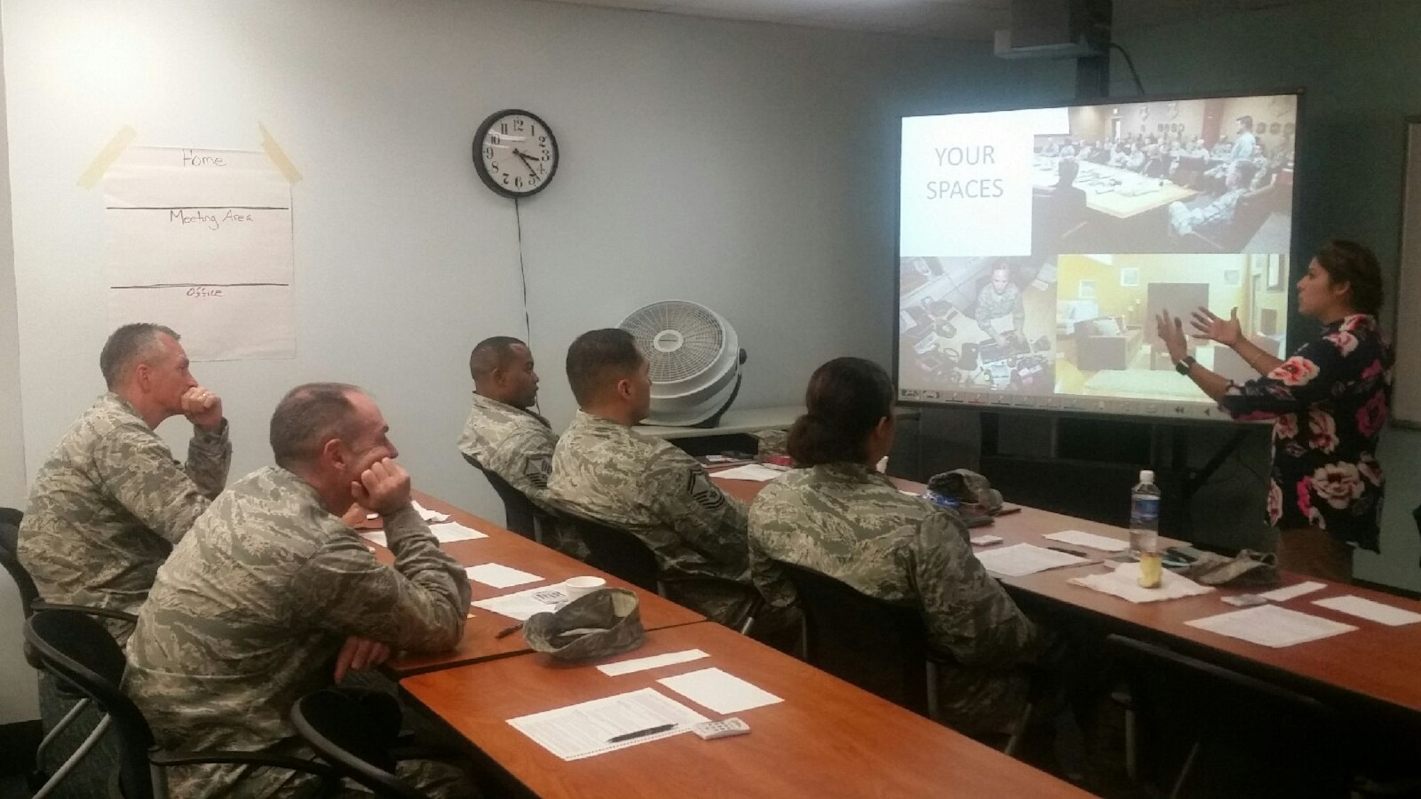 Members of Team Hickam attend Green Dot leadership training May 6, 2016, at Joint Base Pearl Harbor-Hickam, Hawaii. The Green Dot program, contracted by the Air Force through the non-profit Green Dot organization and recently rolled-out at JBPHH, will prepare the base to implement a strategy of violence prevention that reduces power-based interpersonal violence, including sexual violence, domestic violence, dating violence, stalking, child abuse, elder abuse, and bullying. (Courtesy photo/Released)
