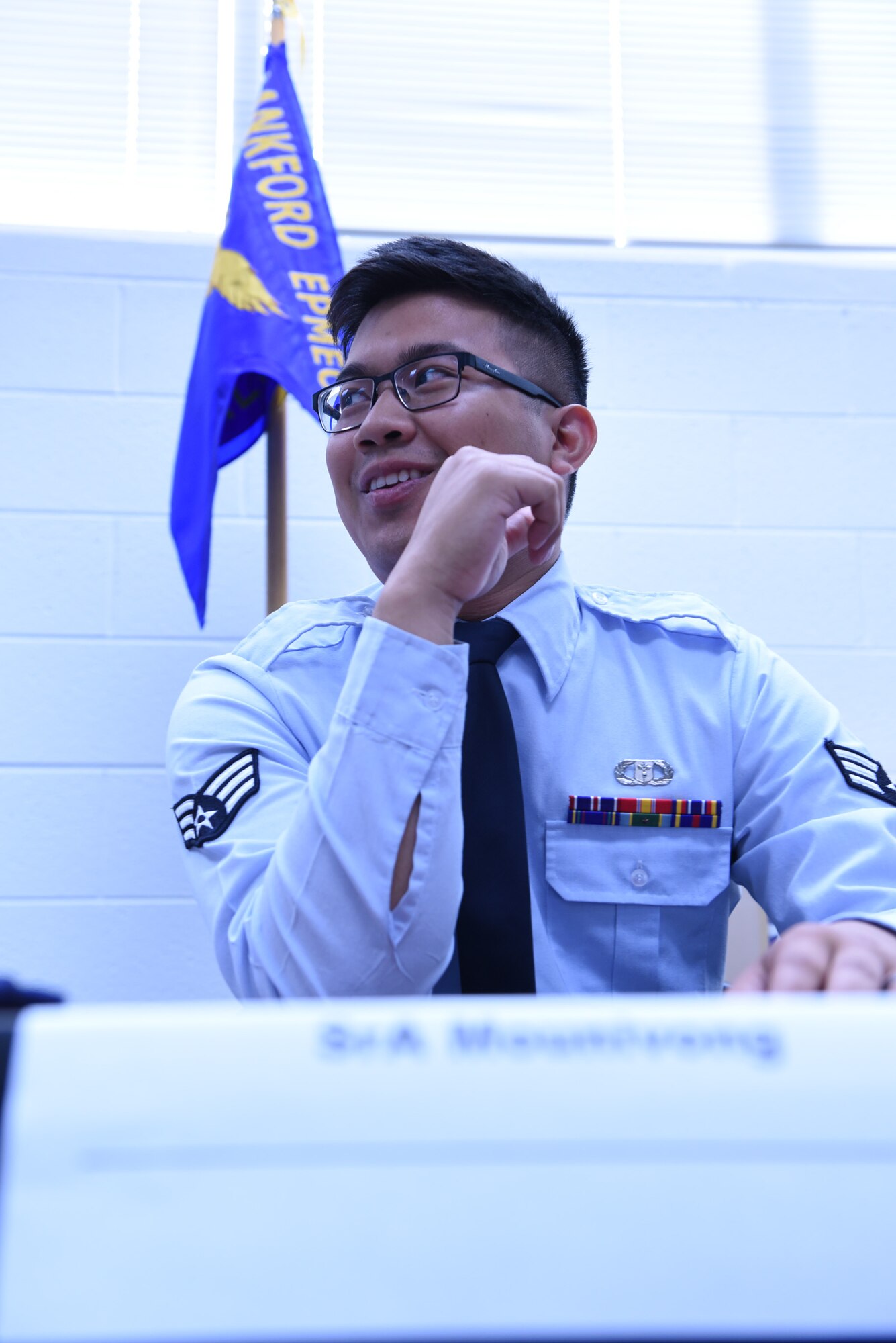 U.S. Air Force Airmen attend class during Airman leadership school June 21, 2016, at the Chief Master Sergeant Paul H. Lankford Enlisted Professional Military Education Center at McGhee Tyson Air National Guard Base in Louisville, Tenn. (U.S. Air National Guard photo by Master Sgt. Mike R. Smith/Released)