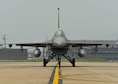 An F-16 Fighting Falcon assigned to the Minnesota Air National Guard’s 148th Fighter Wing, taxis into an inspection area, June 21, 2016, at Osan Air Base, Republic of Korea. The Airmen and F-16s from the 148th FW deployed to Osan as part of a Theater Security Package for U.S. Pacific Command and Pacific Air Forces. (U.S. Air Force photo by Senior Airman Victor J. Caputo/Released)