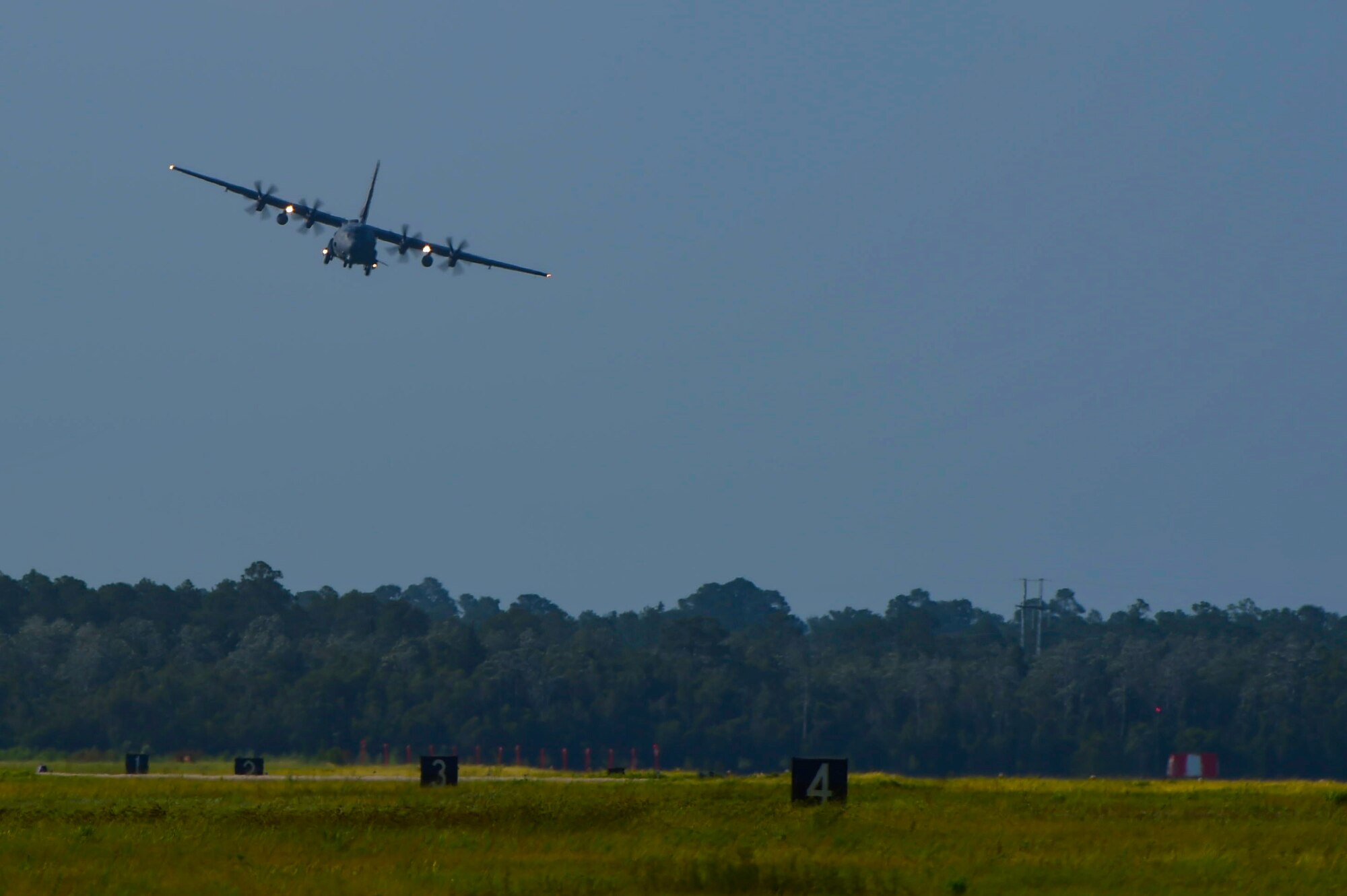 An AC-130J Ghostrider gunship performs a routine training mission at Hurlburt Field, Fla., June 17, 2016. The AC-130J will provide ground forces an expeditionary, direct-fire platform that is persistent, ideally-suited for urban operations and delivers precision, low-yield munitions against ground targets. (U.S. Air Force photo by Staff Sgt. Christopher Callaway) 