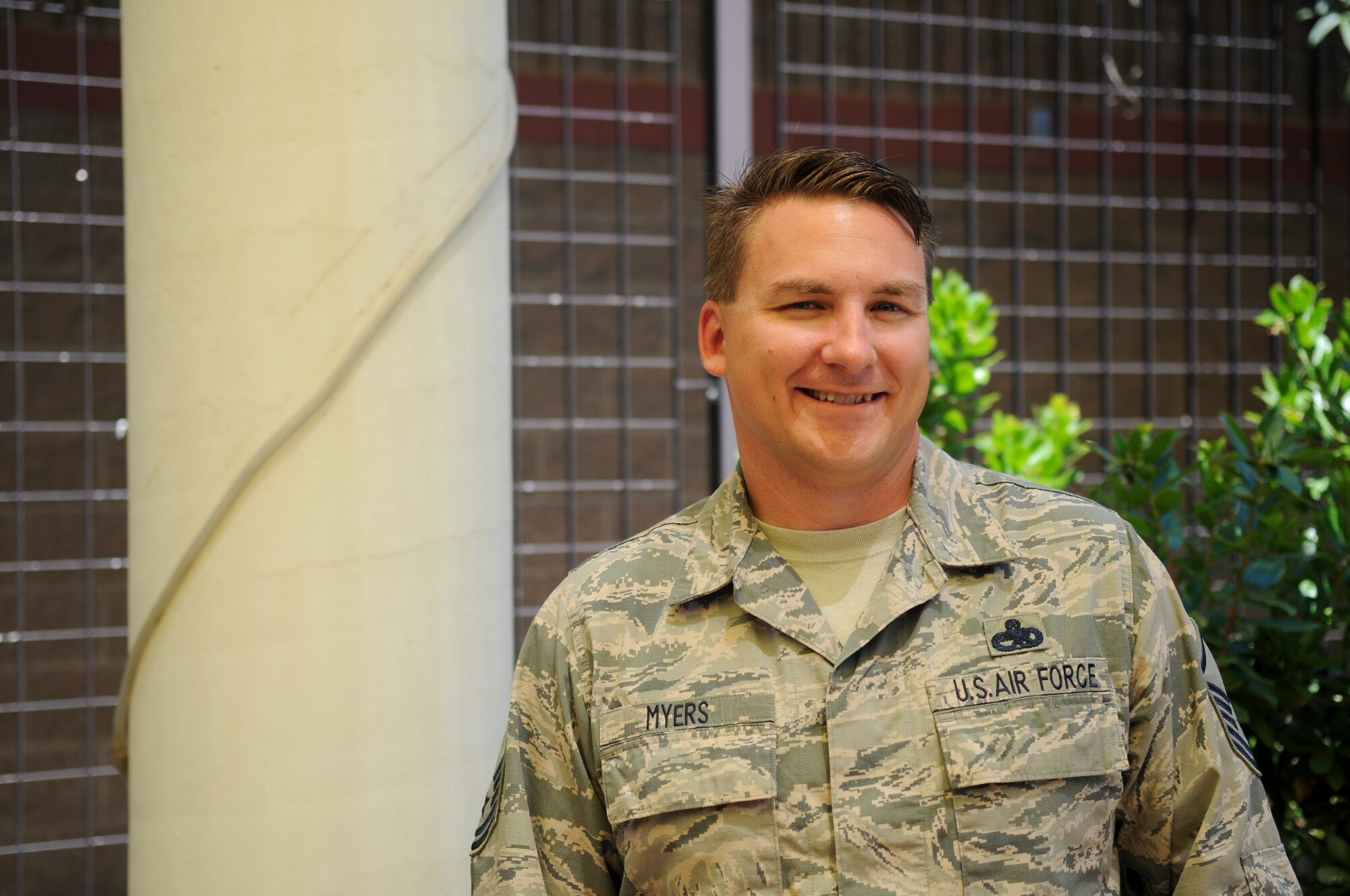 Master Sgt. Jeffery Myers, 9th Aircraft Maintenance Squadron U-2 Dragon Lady production superintendent, poses for a photo on Beale Air Force Base, June 21, 2016 (U.S. Air Force photo by Senior Airman Michael Hunsaker)