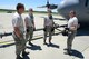 Master Sgt. Dan Scott (right), a C-130 crew chief with the 910th Aircraft Maintenance Squadron, briefs his team (left to right) Tech. Sgt. Gerald Groves, Senior Airman Taylor Webber and Staff Sgt. Gene Tucholski, prior to towing a C-130 Hercules aircraft here June 14, 2016. Maintenance uses teams of spotters and operators to safely move aircraft between hangars and parking spots. (U.S. Air Force photo/Tech. Sgt. James Brock)