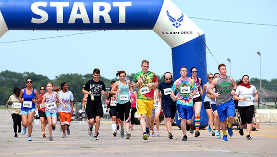 Nearly 30 people participated in the Rainbow 5K Run/Walk June 23 at Offutt Air Force Base, Neb. The run was held to celebrate diversity among DOD members.