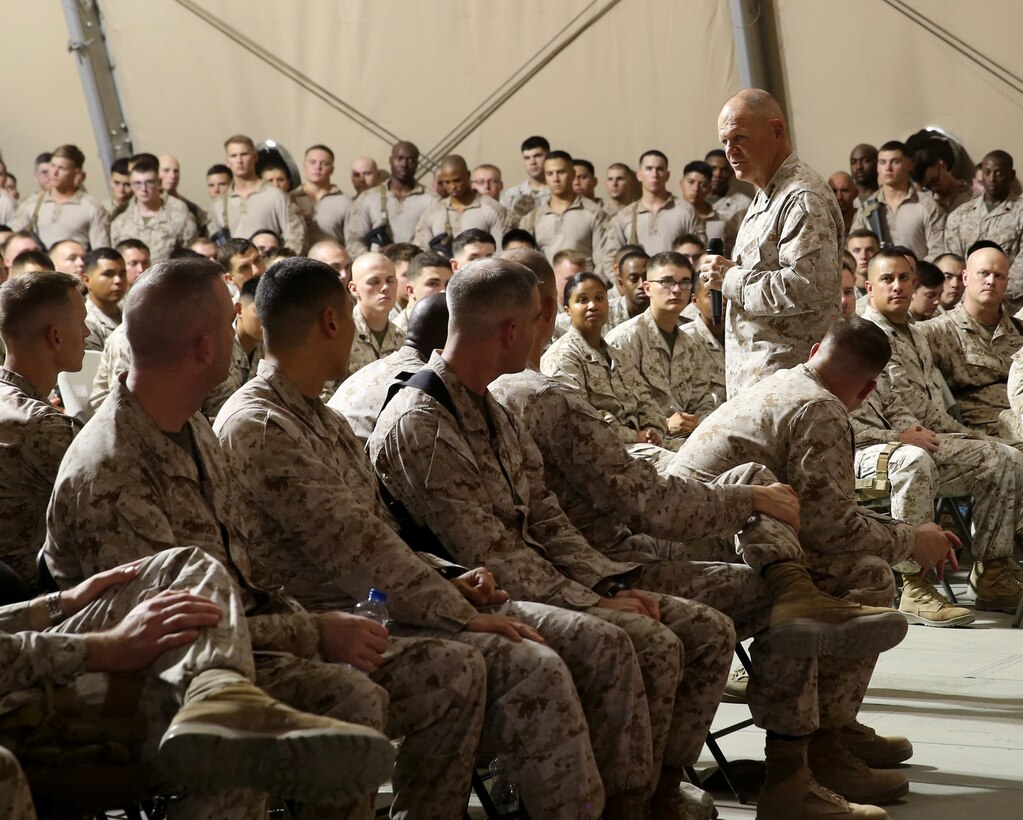 Lieutenant Gen. William D. Beydler, commanding general of United States Marine Corps Forces, Central Command visited Special Purpose Marine Air Ground Task Force - Crisis Response - Central Command Marines during his recent tour of the area of operations. 