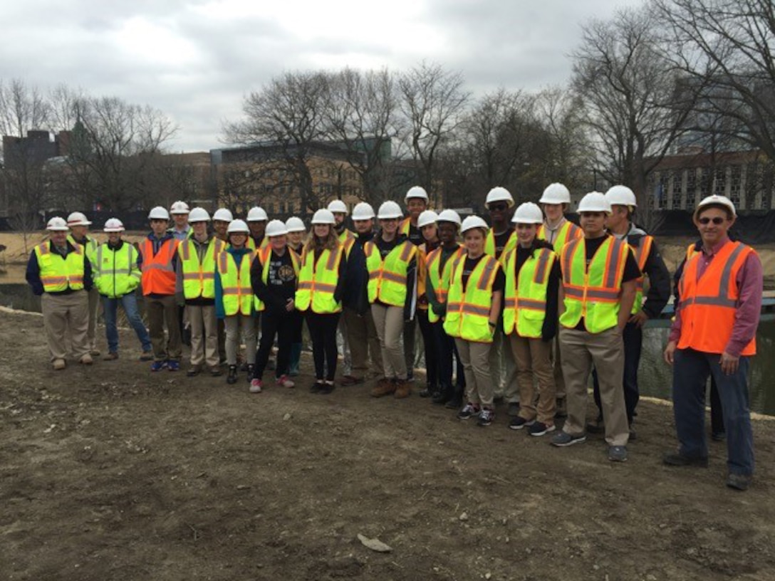 Students spent the day with members of the New England District Team as part of the School to Careers Bioengineering Symposium on April 19, 2016.