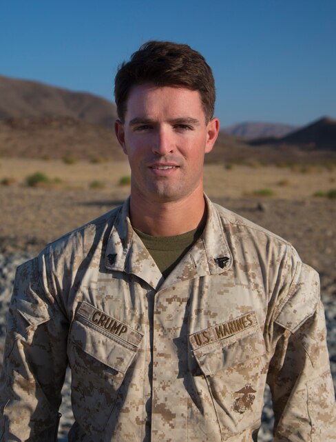 Cpl. Jon Crump, coyote instructor, Tactical Training Exercise Control Group, Marine Corps Air Ground Combat Center, enjoys baseball, weight-lifting and pushing himself out of his comfort zone.