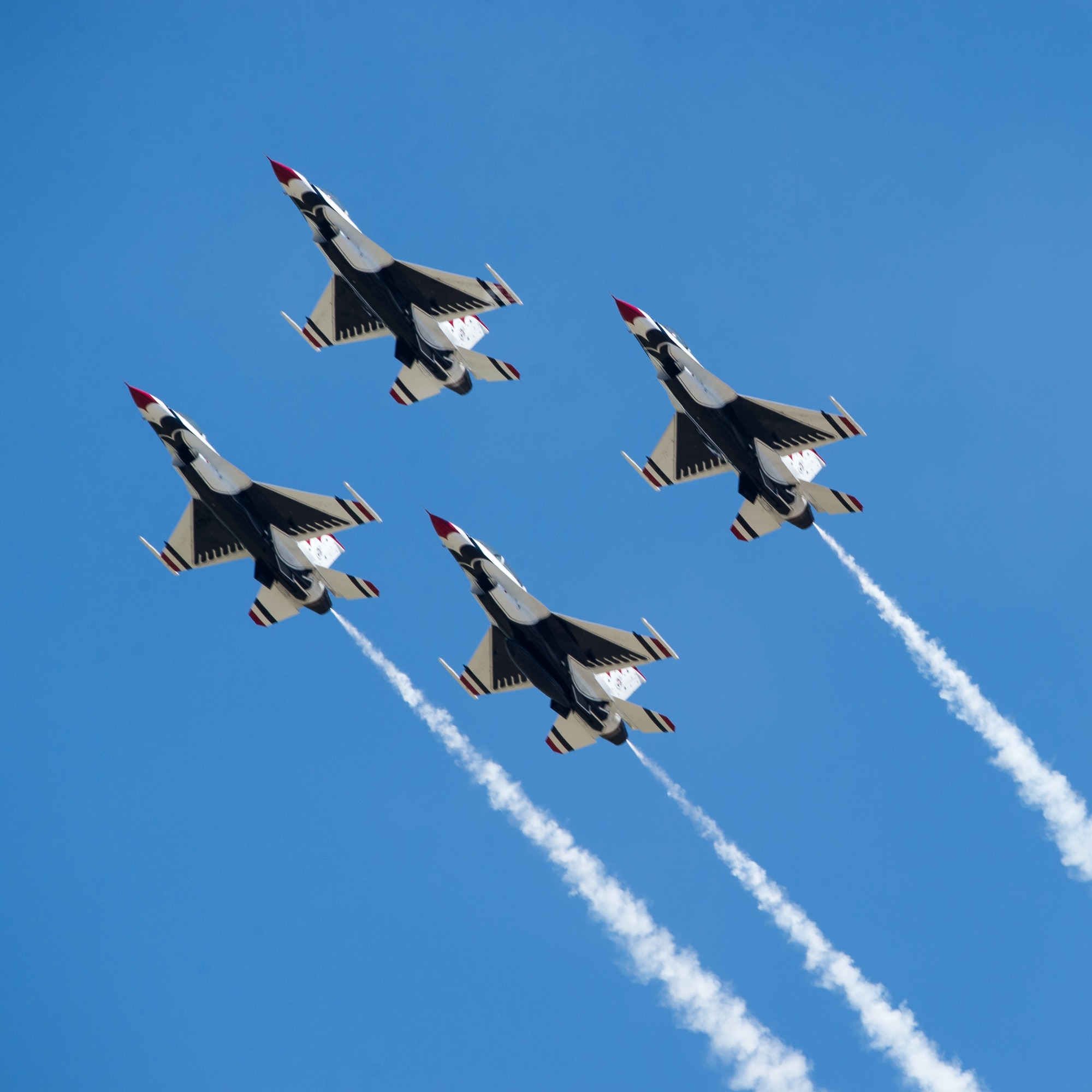 The U.S. Air Force Thunderbirds perform over Hill Air Force Base, Utah, June 24. The 2016 Warriors Over the Wasatch air show hosted hundreds of thousands over the 2-day event. (U.S. Air Force photo by R. Nial Bradshaw)