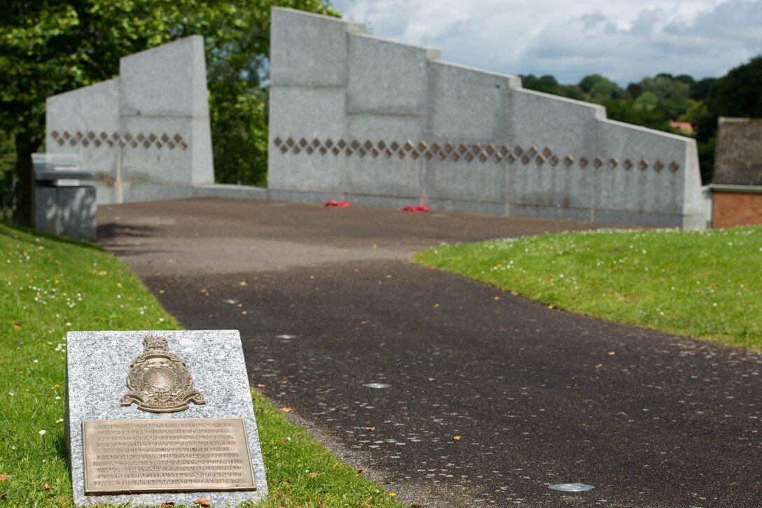 The All-Marine running team visited the Millennial Wall at Commando Training Centre Lympstone Devon, England, June 24, 2016. The wall is adorned with the names of all Royal Marine Commandos lost in operations since January 1, 2000. One of the columns is left vacant to signify the Royal Marines who did not return home.  