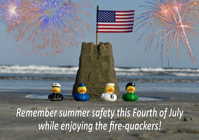 Joint Base Charleston reminds the community to stay safe this holiday weekend as the Fourth of July is considered the most dangerous holiday of the year for Americans, according to the National Safety Council. (U.S. Air Force Photo Illustration/Airman Megan Munoz)