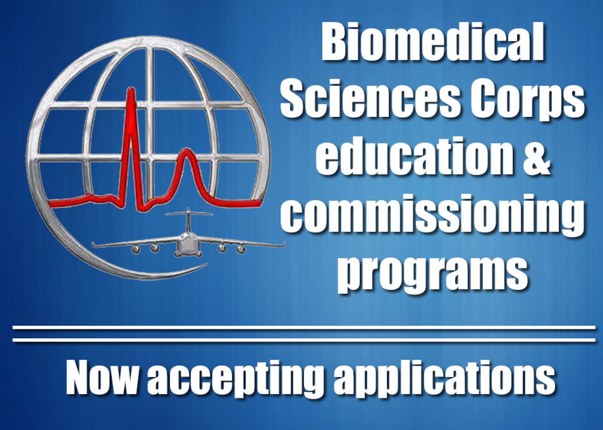 The Air Force is accepting applications from enlisted, commissioned and cadet Airmen interested in becoming a physician’s assistant, clinical psychologist, physical therapist, social worker, public health officer or bioenvironmental engineer through one of the Air Force’s biomedical education & commissioning programs. (AFPC courtesy graphic)