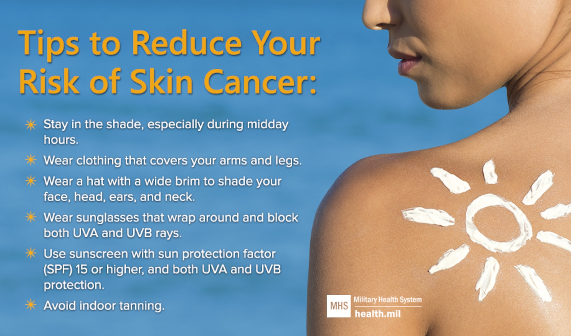 MHS Skin Cancer Prevention (MHS Graphic)