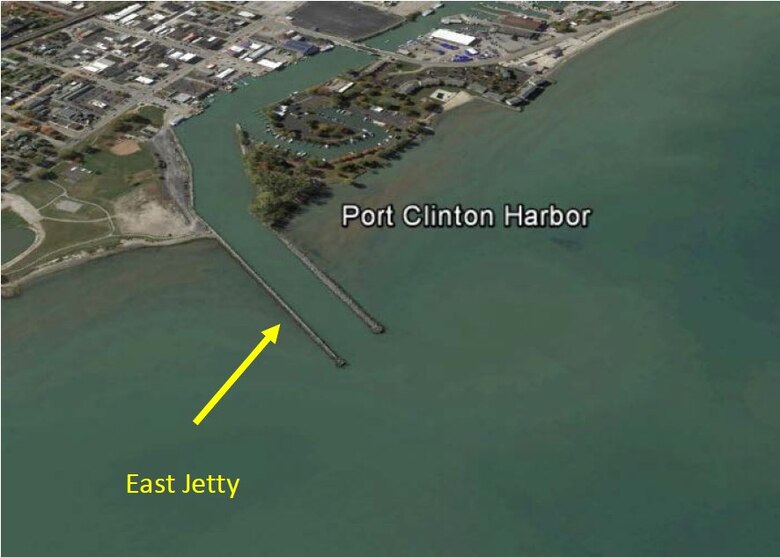 The U.S. Army Corps of Engineers (USACE), Buffalo District has awarded a $375,243 contract to GeoGradel of Toledo, OH to repair a sections of the Port Clinton Harbor East Jetty that was damaged during Superstorm Sand. 