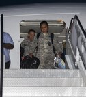 Airmen from Minot Air Force Base, N.D. returned home from a temporary duty assignment June 28, 2016. The TDY was part of a training exercise with foreign European allies. (U.S. Air Force photos / Airman 1st Class Christian Sullivan)