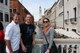 Members of the Air Force/U.S. Air Forcesin Europe swim team tour Venice during a cultural appreciation day before the Allied Air Forces Championships, May 10-12 at Aviano Air Base, Italy. Swimmers included, from left, coach Maj. Edward Steinfort, and competitors Maj. John Dayton and Capt. Lauren Hale. (U.S. Air Force photo/Stephen Brown/released)