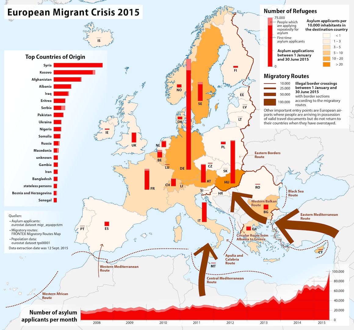 European Union Countries English Labeling Political Map Stock