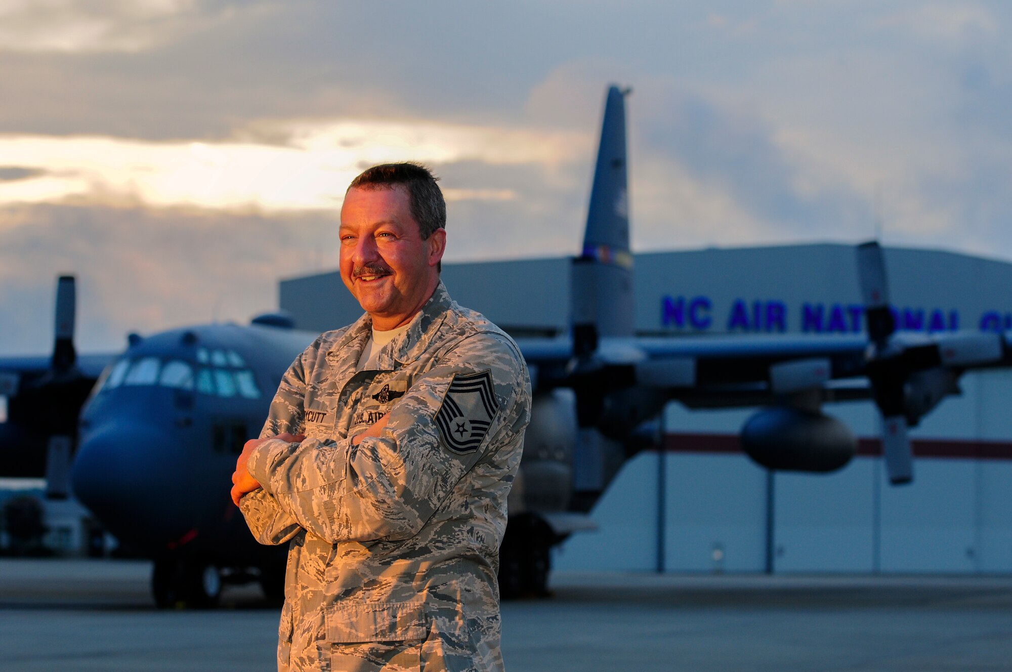 Chief Master Sgt. Andrew Huneycutt, 145th Operations Support Squadron (OSS) chief loadmaster, earned the 12,500 Mishap-Free Flying Hour Milestone Award which culminates his 36 year career and dedication to standards at the North Carolina Air National Guard Base, Charlotte Douglas International Airport, June 5, 2016. Huneycutt joined the North Carolina Air National Guard in January of 1980 and has spent his entire career as a loadmaster on the C-130 Hercules aircraft. He now provides leadership and management of the 156th Airlift Squadron and 145th OSS flying and ground training programs which ensures operational readiness of its members. (U.S. Air National Guard photo by Staff Sgt. Julianne M. Showalter/Released)