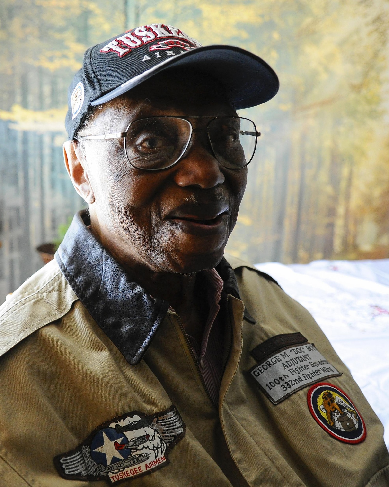 Retired Maj. George Boyd at his home in Wichita, Kan., Feb. 4, 2016. Boyd is a 28-year combat veteran who served in World War II, the Korean War and the Vietnam War. (U.S. Air Force photo/Airman Jenna K. Caldwell)