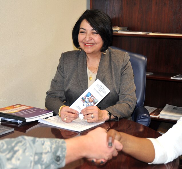 Alternate Dispute Resolution Manager Ofelia Mejiaortega was selected as the Air Force Materiel Command ADR Practitioner of the Year. (Photo by Jim Fisher)
