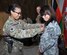 Then-Lt. Col. Yvonne Spencer presents an award to Sai Shasrp in Kabul, Afghanistan, during a Transatlantic District North house meeting in 2012. (USACE photo/M. Beeman)